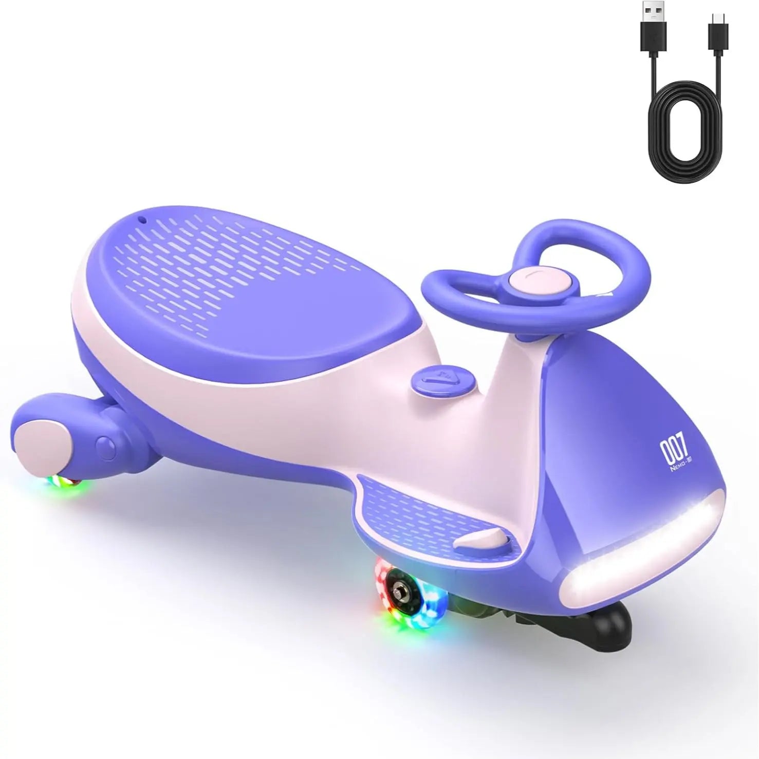 🎉LETZTER TAG – 80% Rabatt!⏰️ 12V N7 Pro Elektro Wackelauto mit Pedal, wiederaufladbare Batterie