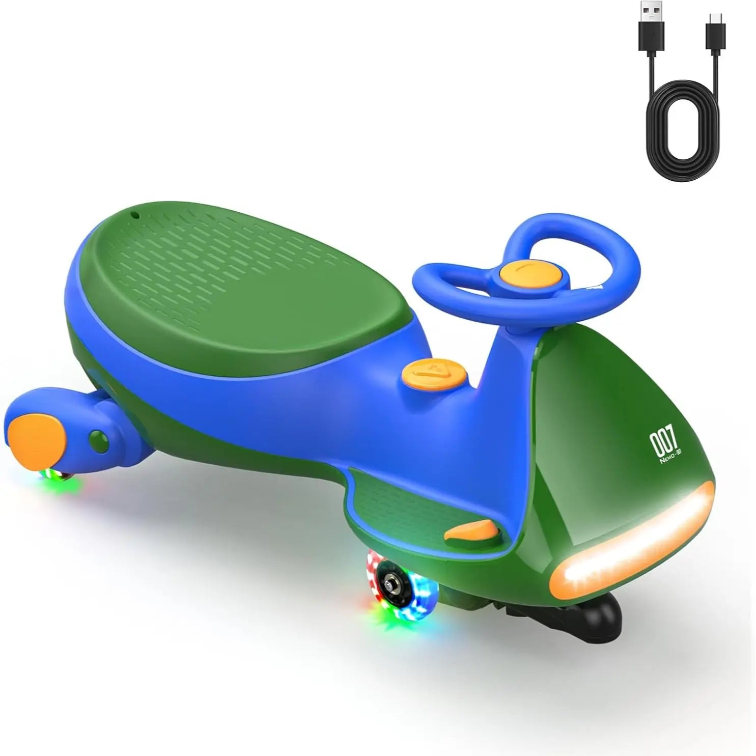🎉LETZTER TAG – 80% Rabatt!⏰️ 12V N7 Pro Elektro Wackelauto mit Pedal, wiederaufladbare Batterie