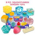 8-Piece Mystery Squishy Blind Box - Malt Sugar Stress Relief Fidget Toys