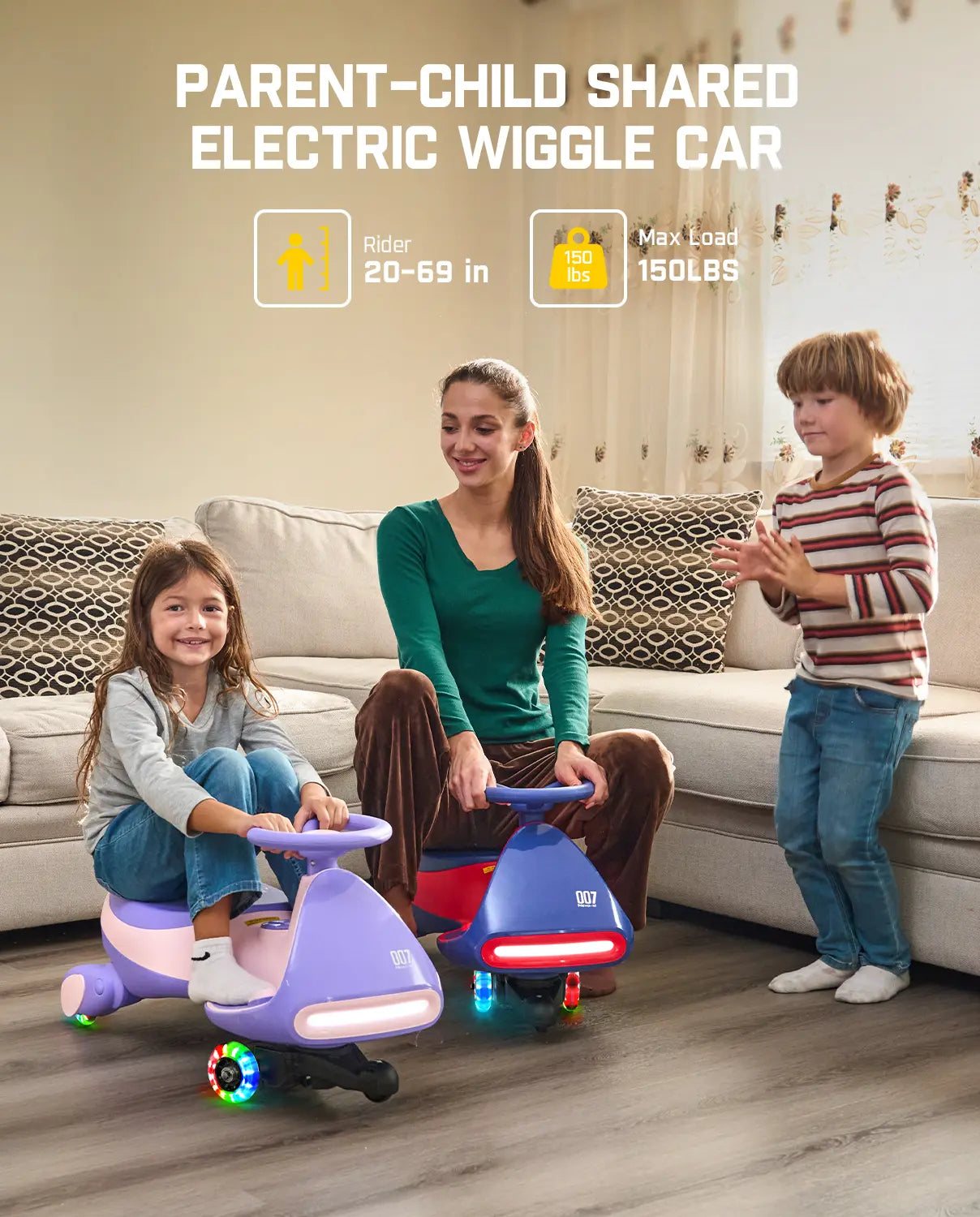 🎉LETZTER TAG – 80% Rabatt!⏰️ 12V N7 Pro Elektro Wackelauto mit Pedal, wiederaufladbare Batterie