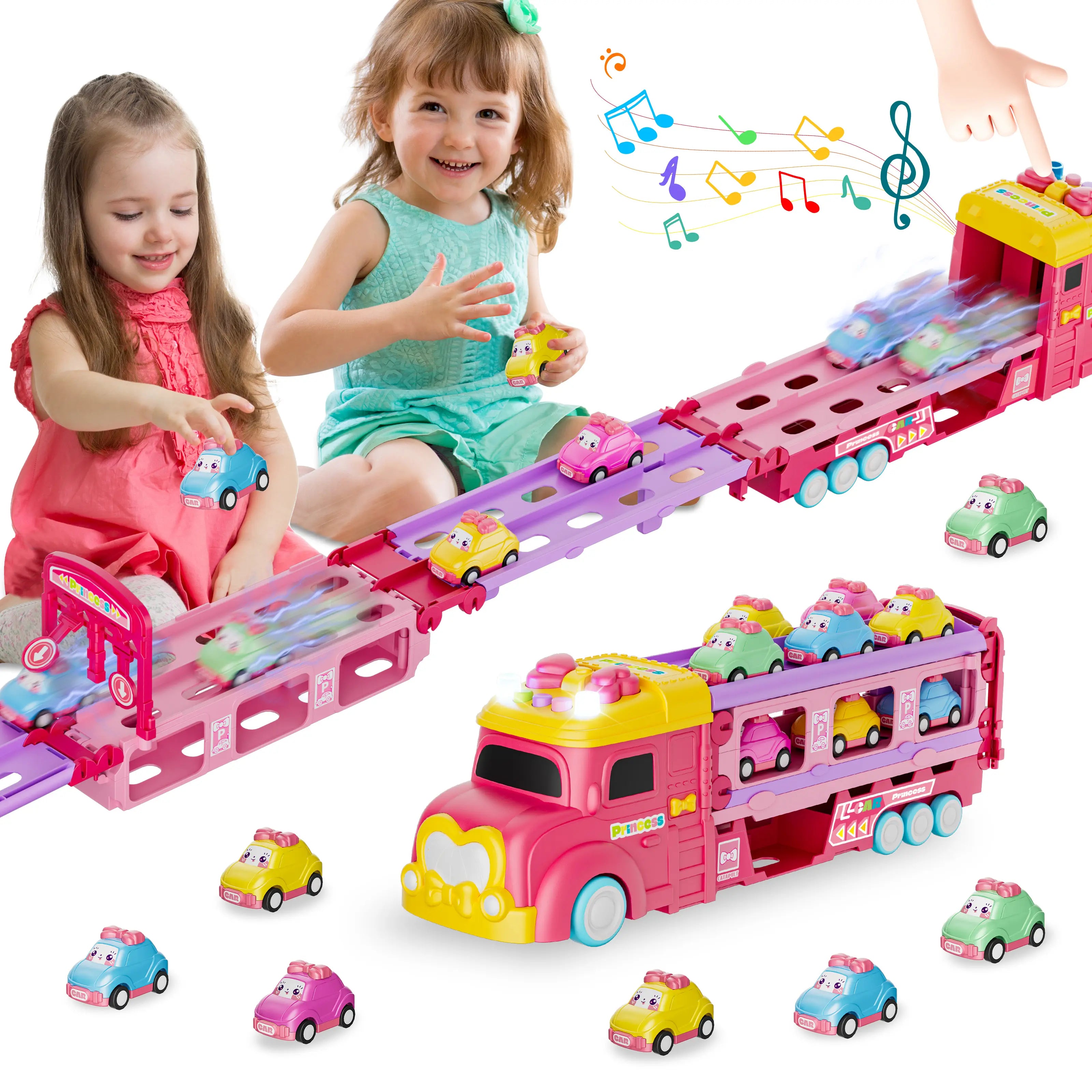 Dinosaurier-LKW-Spielzeug Prinzessinnenauto Einhornauto als Geschenkidee zum Geburtstag