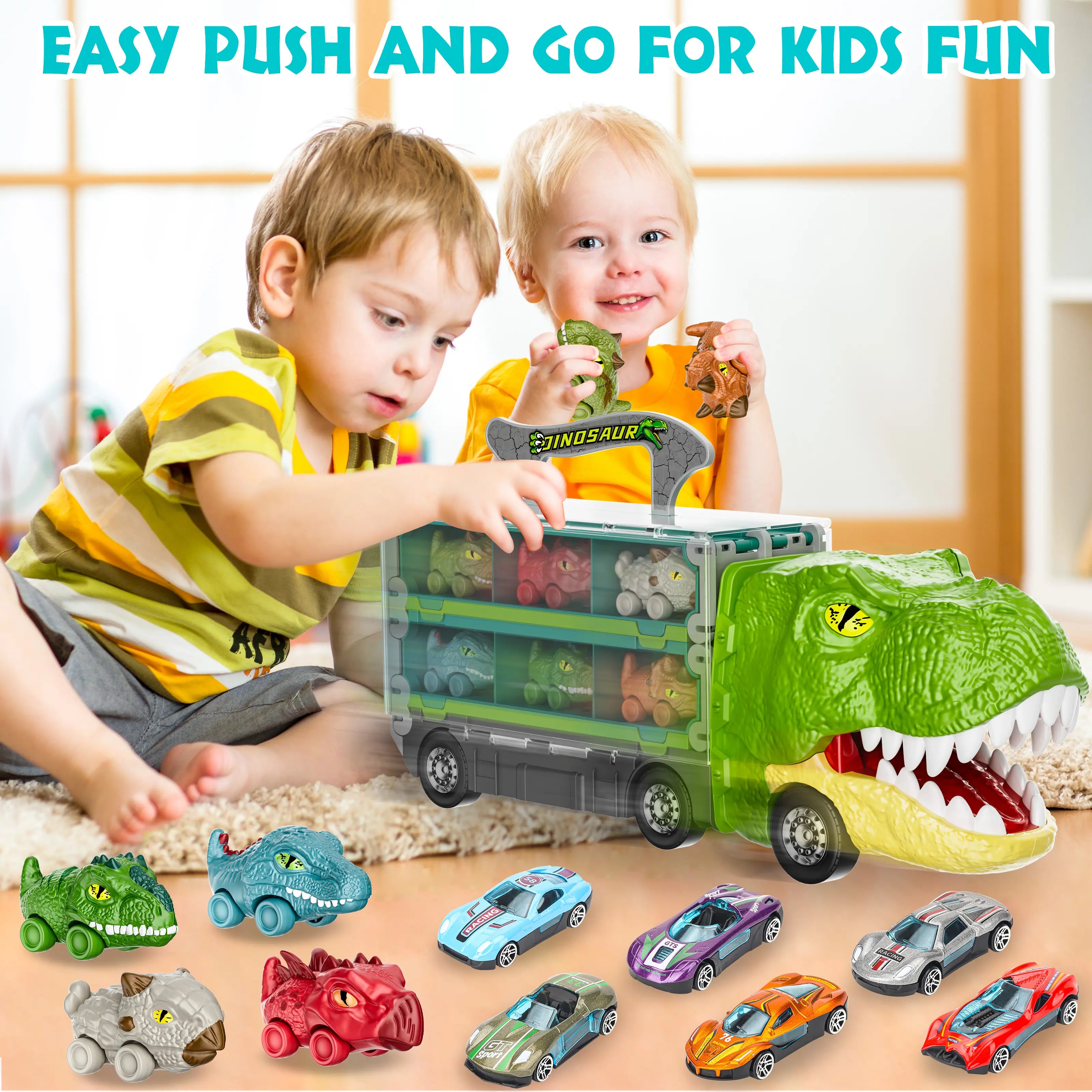 Dinosaur Truck Toys Princess car Unicorn car for Birthday Gift Idea