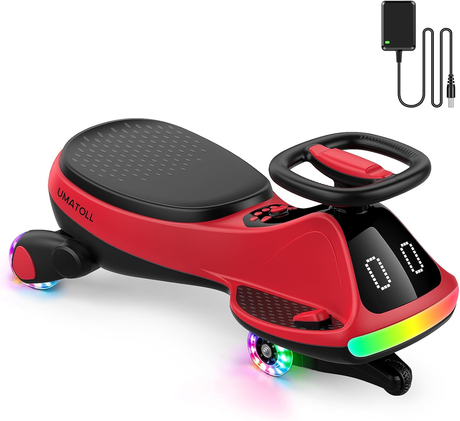 🎉LAST DAY – 50% Off!⏰️ 12V Electric Wiggle Car for Kids 3+ | Pedal & Rechargeable Ride-On Toy