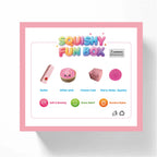 4-Pack Soft Squishy Toys, Mixed Slow & Fast Rebound Silicone Toys