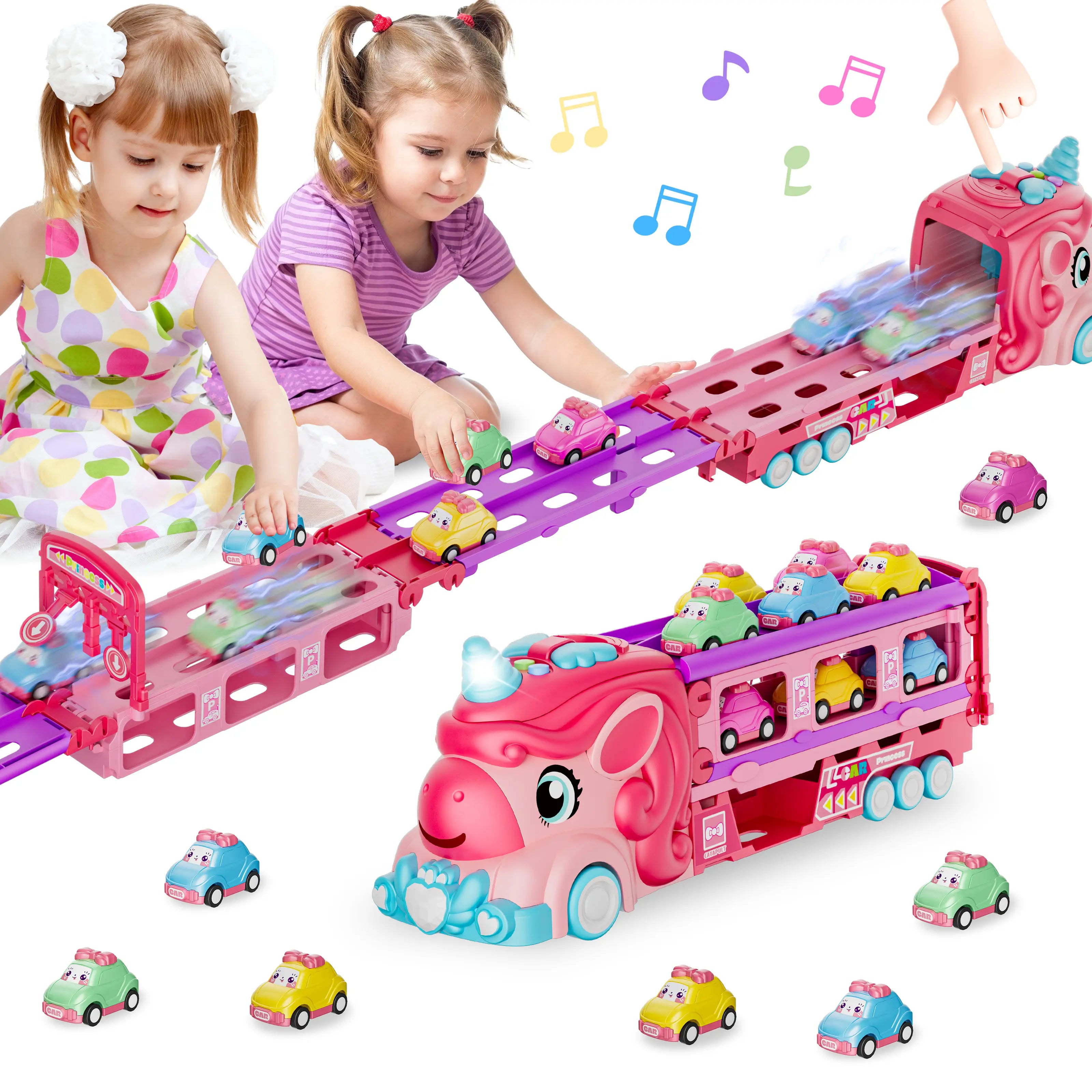 Dinosaurier-LKW-Spielzeug Prinzessinnenauto Einhornauto als Geschenkidee zum Geburtstag