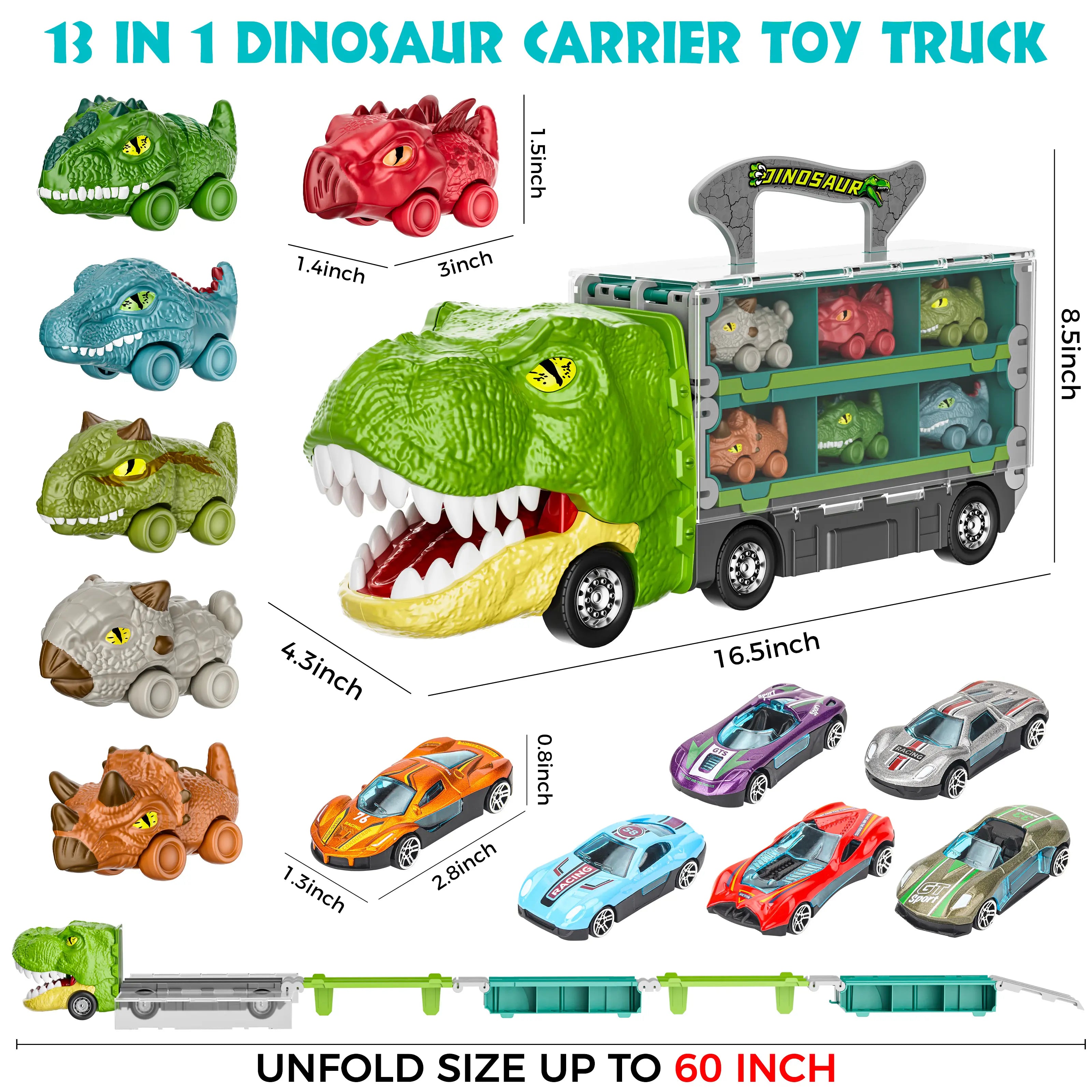 Dinosaur Truck Toys Princess car Unicorn car for Birthday Gift Idea