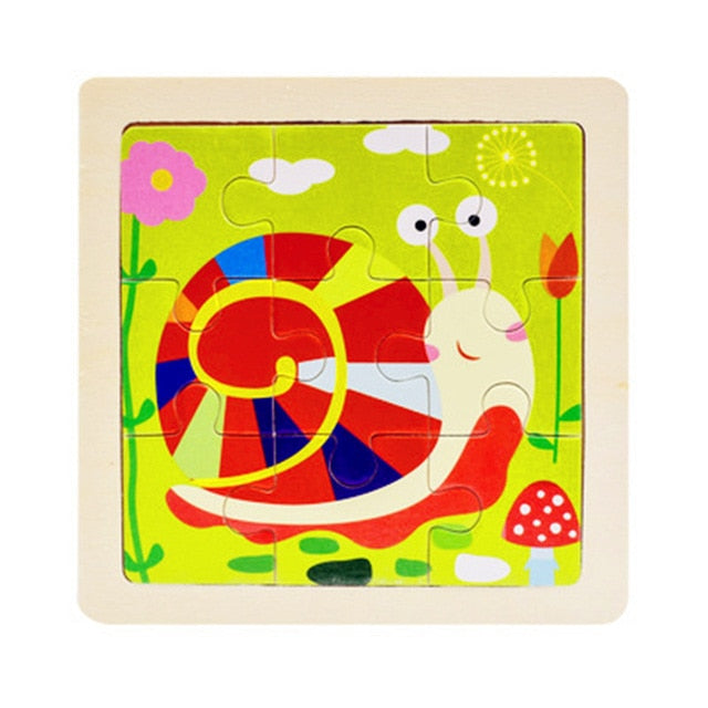 Wooden 3D Puzzle  Children Baby